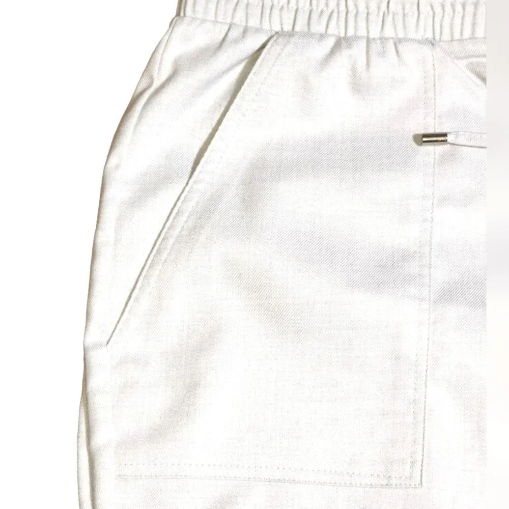 Nine West NWT Beige Mid Rise Tie‎ Waist Jogger Size M